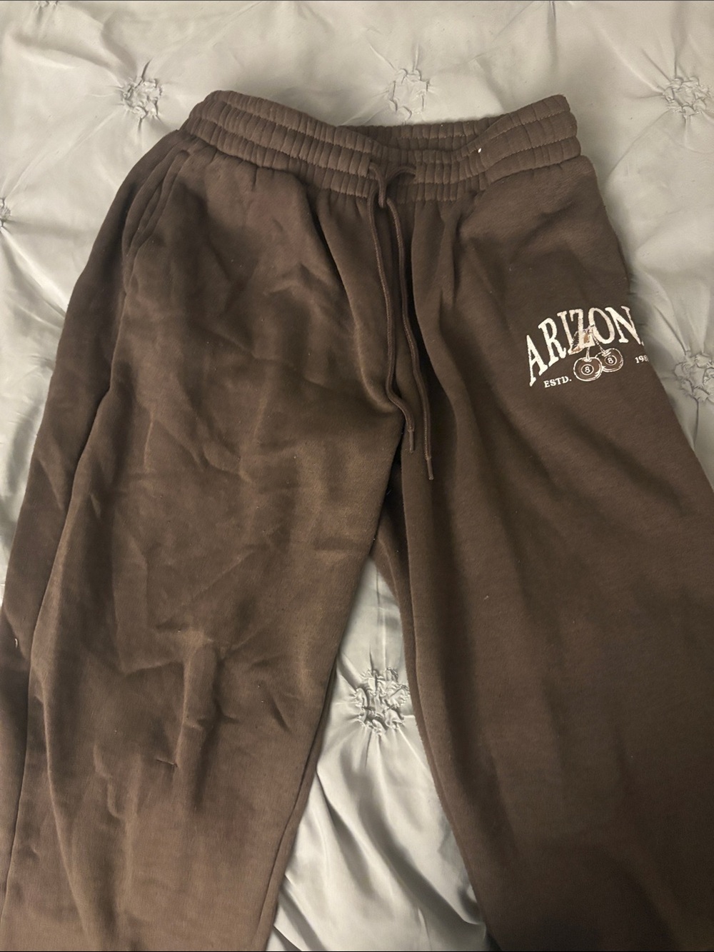 Arizona Jean Company Brown Fleece Jogger Pants